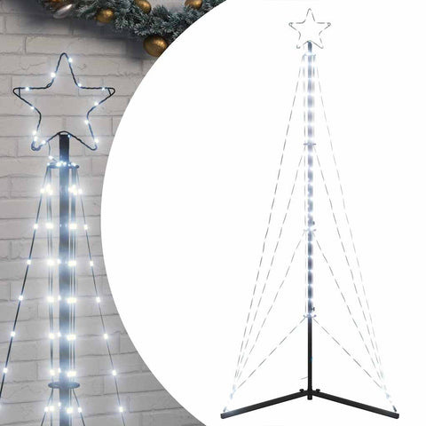 Weihnachtsbaum-Beleuchtung 363 LEDs Kaltweiß 180 cm