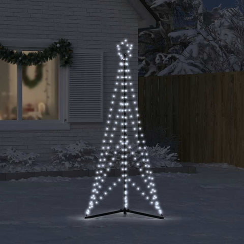 Weihnachtsbaum-Beleuchtung 363 LEDs Kaltweiß 180 cm