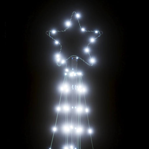 Weihnachtsbaum-Beleuchtung 363 LEDs Kaltweiß 180 cm