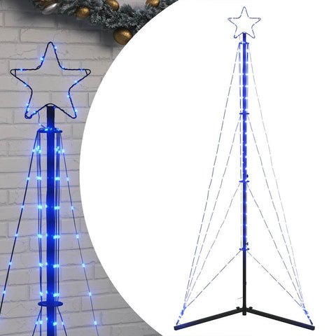 Weihnachtsbaum-Beleuchtung 363 LEDs Blau 180 cm