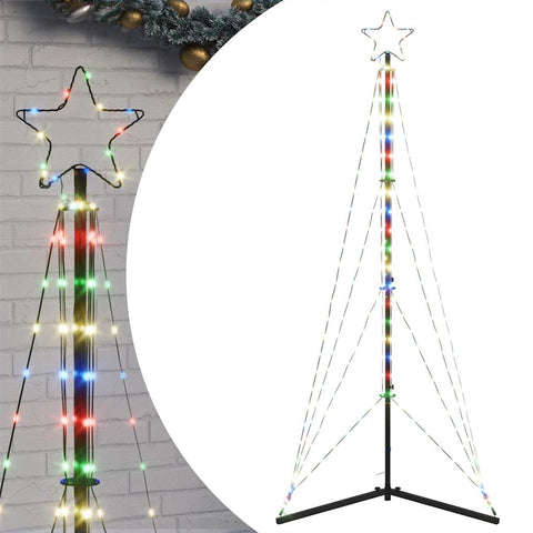 Weihnachtsbaum-Beleuchtung 363 LEDs Mehrfarbig 180 cm