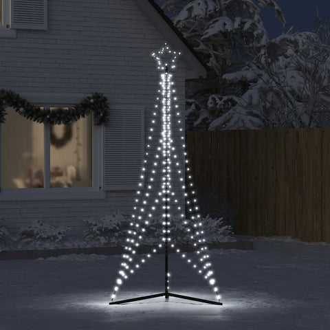 Weihnachtsbaum-Beleuchtung 483 LEDs Kaltweiß 240 cm