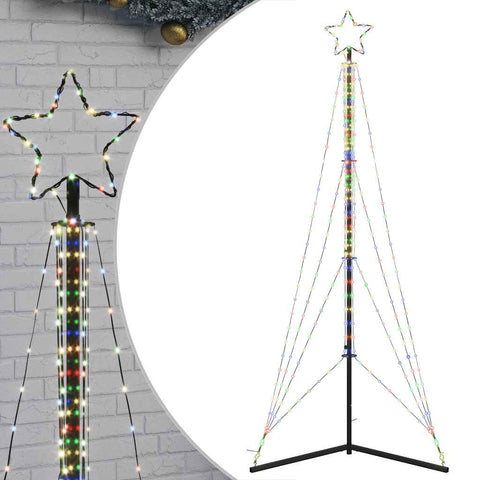 Weihnachtsbaum-Beleuchtung 483 LEDs Mehrfarbig 240 cm