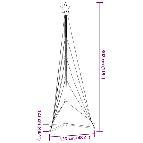 Weihnachtsbaum-Beleuchtung 525 LEDs Warmweiß 300 cm