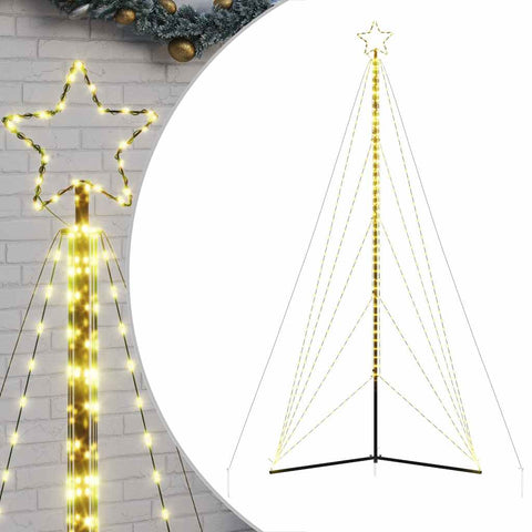 Weihnachtsbaum-Beleuchtung 615 LEDs Warmweiß 400 cm