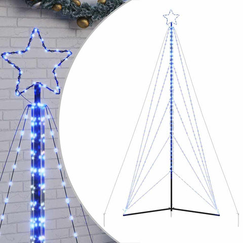 Weihnachtsbaum-Beleuchtung 615 LEDs Blau 400 cm