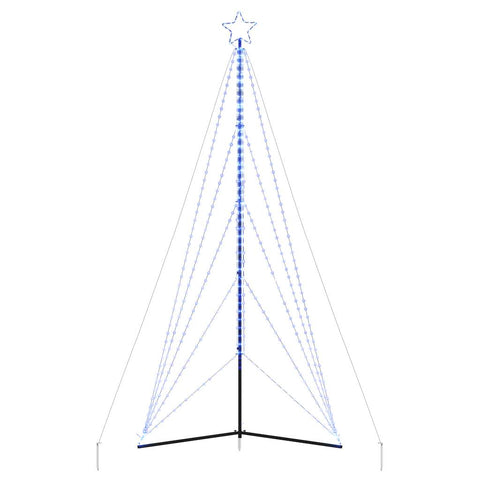 Weihnachtsbaum-Beleuchtung 615 LEDs Blau 400 cm