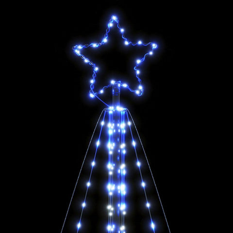 Weihnachtsbaum-Beleuchtung 615 LEDs Blau 400 cm