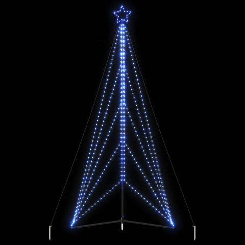 Weihnachtsbaum-Beleuchtung 615 LEDs Blau 400 cm