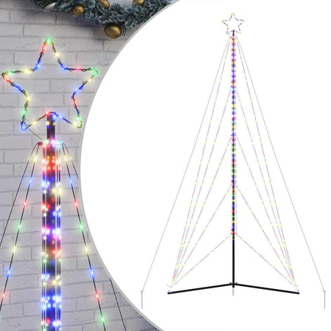 Weihnachtsbaum-Beleuchtung 615 LEDs Mehrfarbig 400 cm