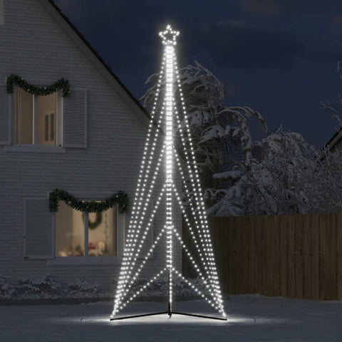 Weihnachtsbaum-Beleuchtung 861 LEDs Kaltweiß 480 cm