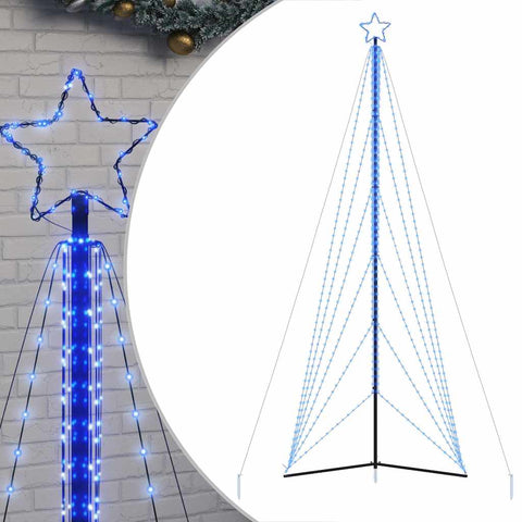 Weihnachtsbaum-Beleuchtung 861 LEDs Blau 480 cm