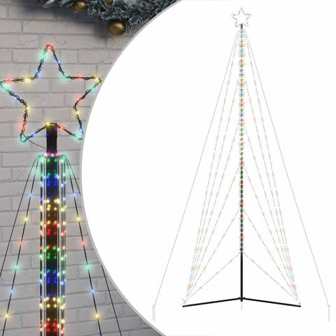 Weihnachtsbaum-Beleuchtung 861 LEDs Mehrfarbig 480 cm