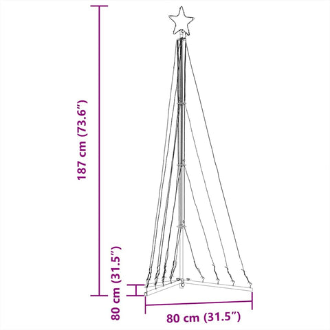 Weihnachtsbaum-Beleuchtung 339 LEDs Warmweiß 180 cm