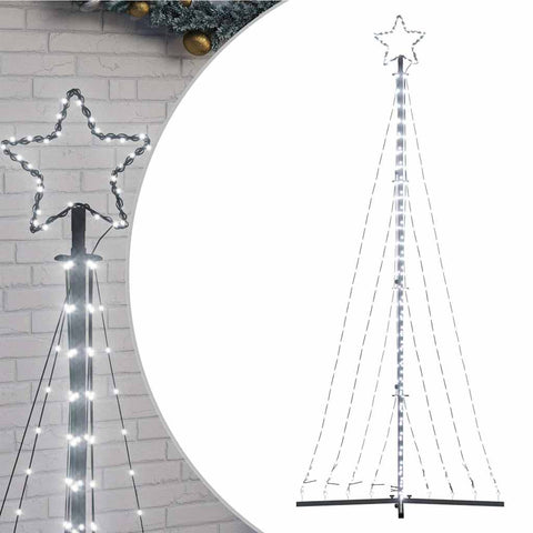 Weihnachtsbaum-Beleuchtung 447 LEDs Kaltweiß 250 cm