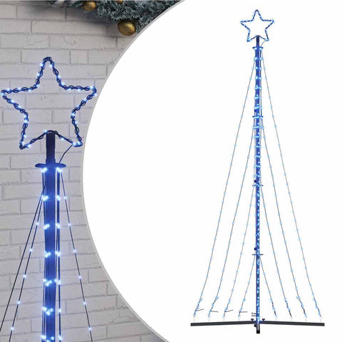 Weihnachtsbaum-Beleuchtung 447 LEDs Blau 250 cm