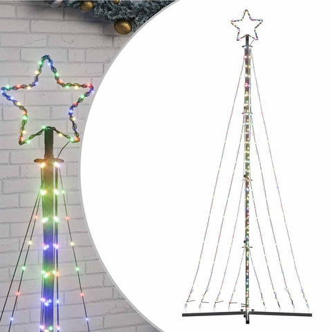 Weihnachtsbaum-Beleuchtung 447 LEDs Mehrfarbig 250 cm