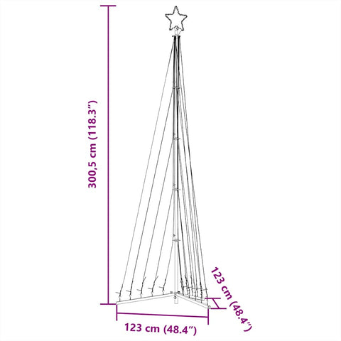 Weihnachtsbaum-Beleuchtung 495 LEDs Warmweiß 300 cm