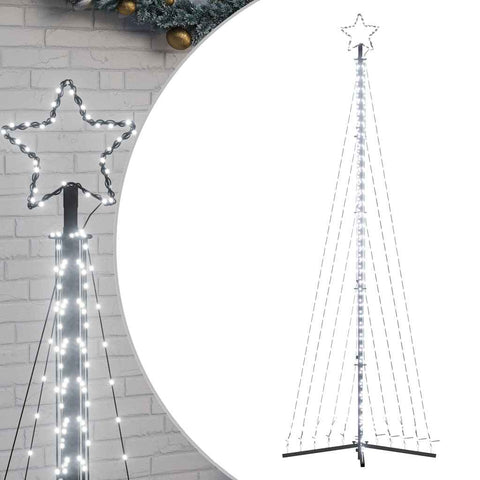 Weihnachtsbaum-Beleuchtung 495 LEDs Kaltweiß 300 cm