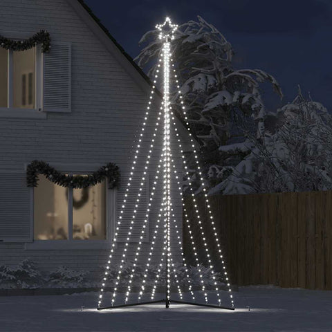 Weihnachtsbaum-Beleuchtung 570 LEDs Kaltweiß 400 cm