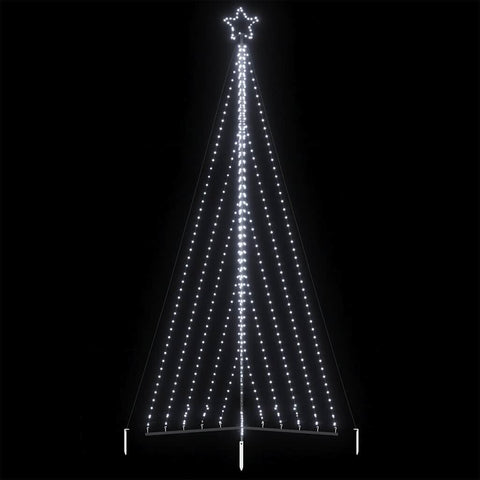 Weihnachtsbaum-Beleuchtung 570 LEDs Kaltweiß 400 cm