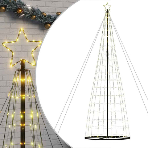 LED Weihnachtsbaum 1534 LEDs Warmweiß 503 cm