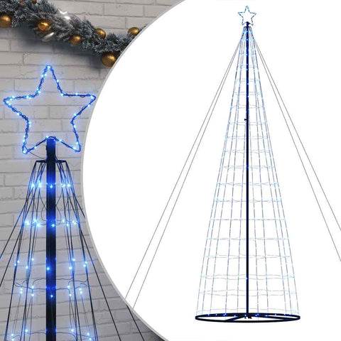 LED Weihnachtsbaum 1534 LEDs Blau 503 cm