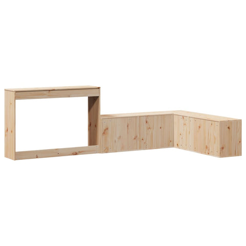 vidaXL Nachttisch mit Schreibtisch 232x122x75 cm Massivholz Kiefer