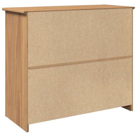 vidaXL Sideboard mit Schubladen Panama 93x40x80 cm Massivholz Kiefer