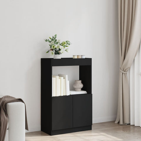 vidaXL Highboard Schwarz 63x33x100 cm Holzwerkstoff