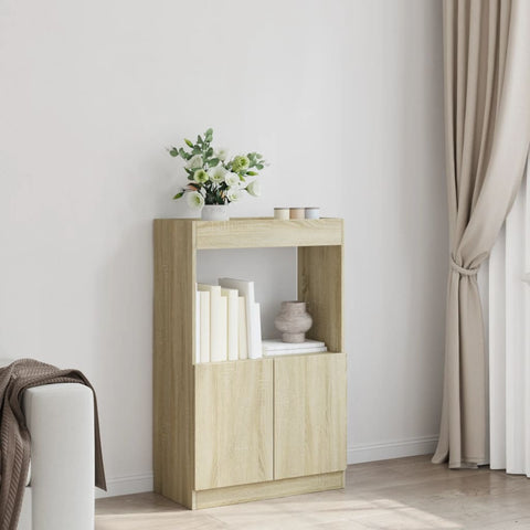 vidaXL Highboard Sonoma-Eiche 63x33x100 cm Holzwerkstoff