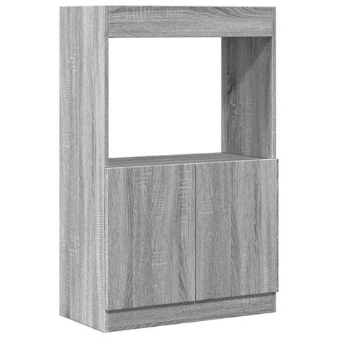 vidaXL Highboard Grau Sonoma-Eiche 63x33x100 cm Holzwerkstoff