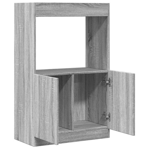 vidaXL Highboard Grau Sonoma-Eiche 63x33x100 cm Holzwerkstoff