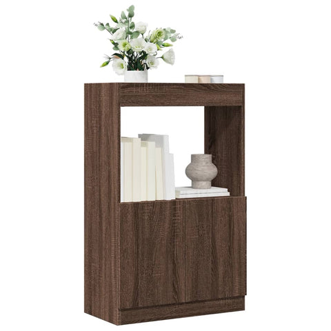 vidaXL Highboard Braun Eichen-Optik 63x33x100 cm Holzwerkstoff