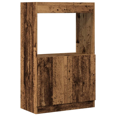 vidaXL Highboard Altholz-Optik 63x33x100 cm Holzwerkstoff