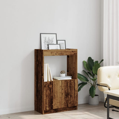 vidaXL Highboard Altholz-Optik 63x33x100 cm Holzwerkstoff