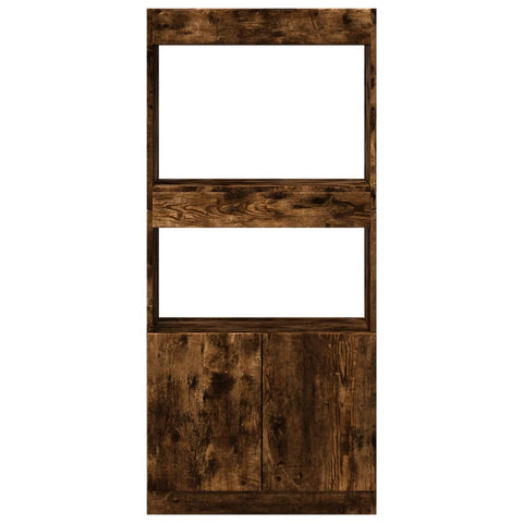 vidaXL Highboard Räuchereiche 63x33x140 cm Holzwerkstoff