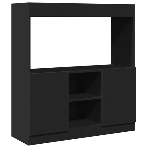 vidaXL Highboard Schwarz 92x33x100 cm Holzwerkstoff