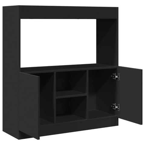 vidaXL Highboard Schwarz 92x33x100 cm Holzwerkstoff