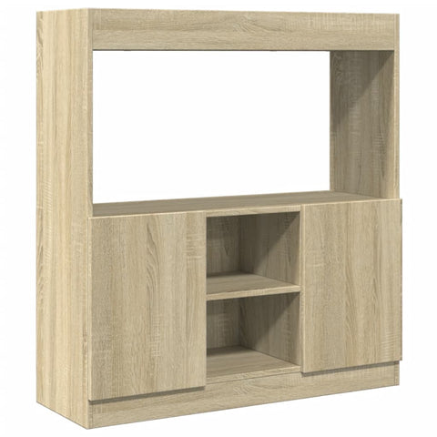 vidaXL Highboard Sonoma-Eiche 92x33x100 cm Holzwerkstoff