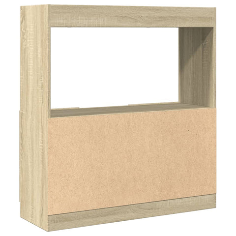 vidaXL Highboard Sonoma-Eiche 92x33x100 cm Holzwerkstoff