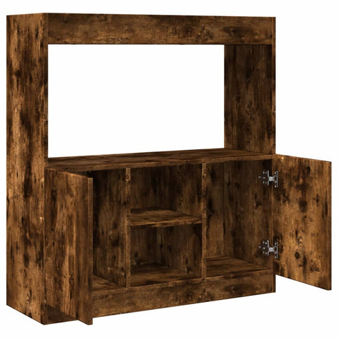 vidaXL Highboard Räuchereiche 92x33x100 cm Holzwerkstoff