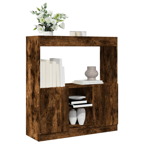 vidaXL Highboard Räuchereiche 92x33x100 cm Holzwerkstoff