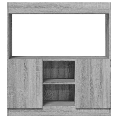 vidaXL Highboard Grau Sonoma 92x33x100 cm Holzwerkstoff