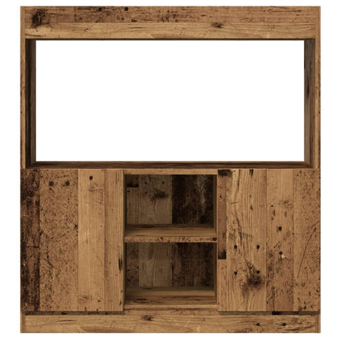 vidaXL Highboard Altholz-Optik 92x33x100 cm Holzwerkstoff