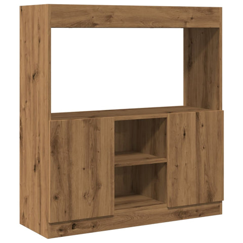 vidaXL Highboard Artisan-Eiche 92x33x100 cm Holzwerkstoff