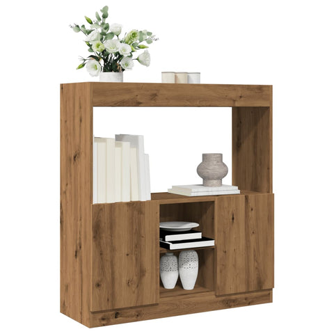 vidaXL Highboard Artisan-Eiche 92x33x100 cm Holzwerkstoff