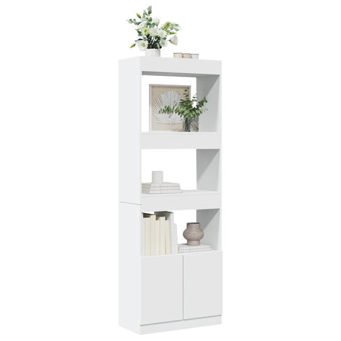 vidaXL Highboard Weiß 63x33x180 cm Holzwerkstoff