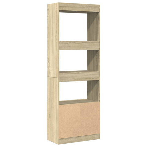 vidaXL Highboard 63x33x180 cm Sonoma-Eiche Holzwerkstoff