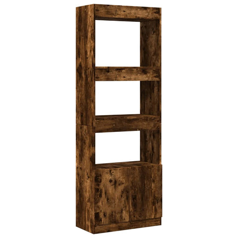 vidaXL Highboard 63x33x180 cm Räuchereiche Holzwerkstoff